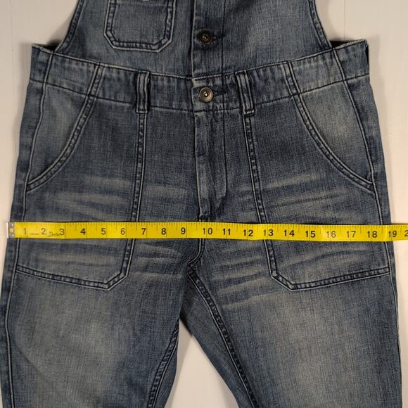 Lovestitch Women’s S Chambray Denim Overalls Button Front Casual Cottagecore - Picture 5 of 11